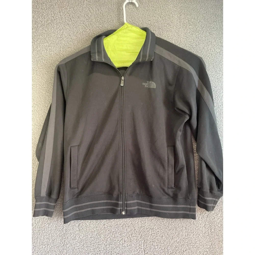 The North Face Men's Solid Black Full Zip Soft Shell Canyonwall Jacket Size L‎